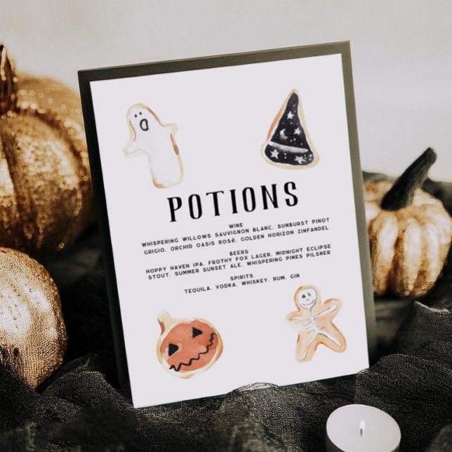 Poster Menu Barre d'Halloween (Créateur téléchargé)