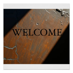 Poster menu de bienvenue Bronze