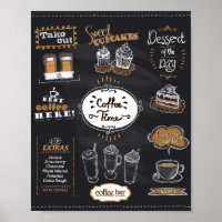 Menu de café