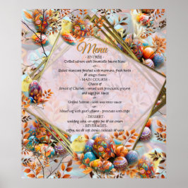 Poster Menu du dimanche de Pâques
