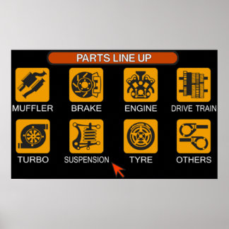 Poster Menu Gran Turismo 2 Tune