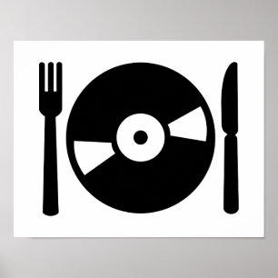 Poster Menu Vinyl DJ