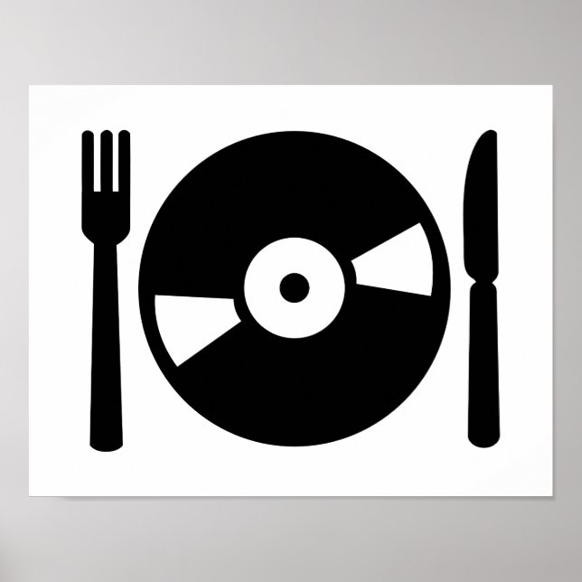 Poster Menu Vinyl DJ (Devant)