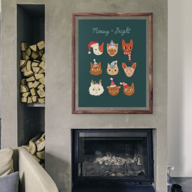 Poster Meowy + Vacances de Noël (Créateur téléchargé)