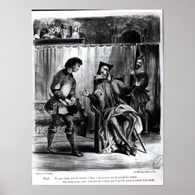 Poster Mephistopheles et le Pupil (Devant)