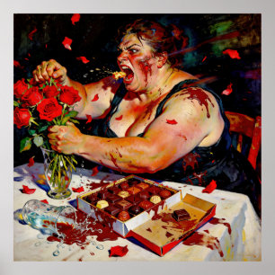 Poster Mépris pour les roses rouges – Un portrait de colè