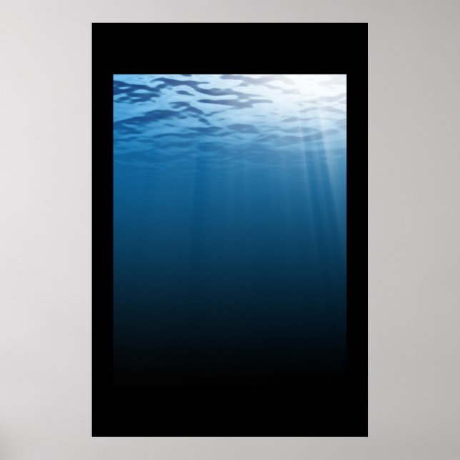 Poster Mer bleue profonde (Devant)