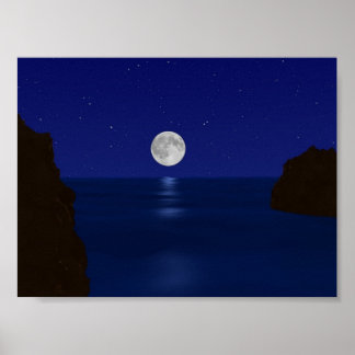 Poster Mer de nuit