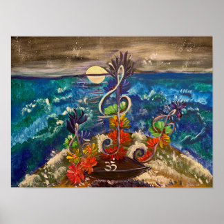 Poster Mer d'Harmonie - Om Peinture en toile