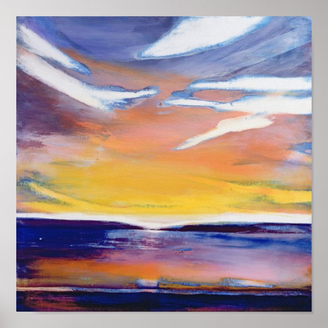 Poster Mer du soir (Devant)