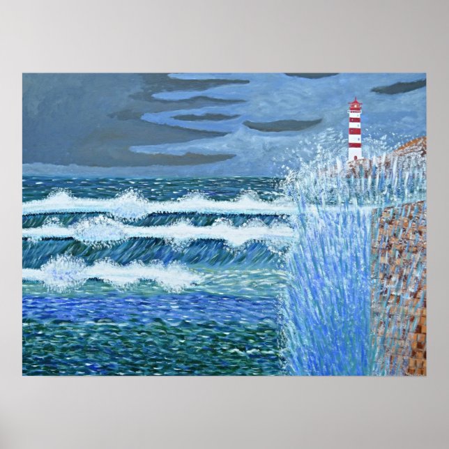 Poster Mer rugueuse (Devant)