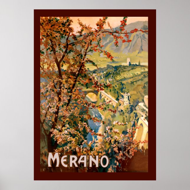 Poster Merano City, Italie (Devant)