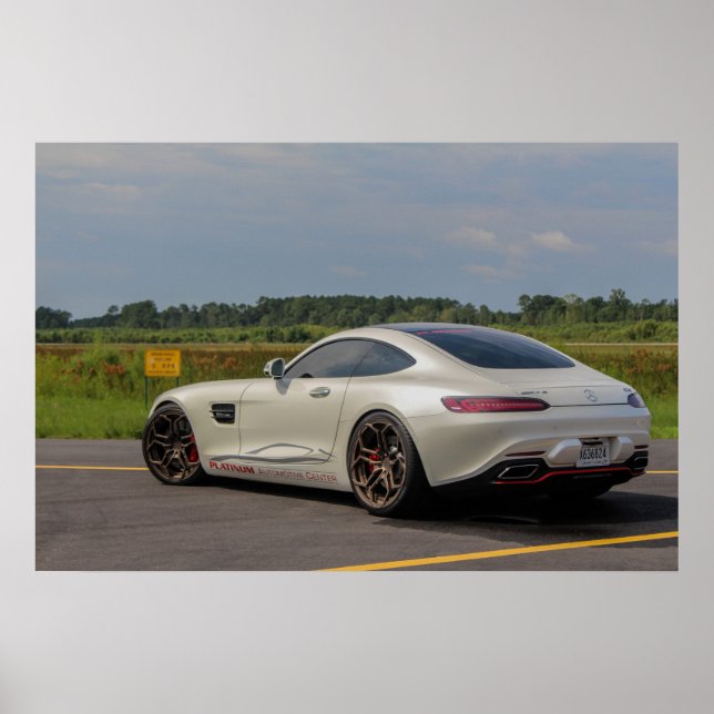 Poster Mercedes AMG-GTS Airstrip (Devant)