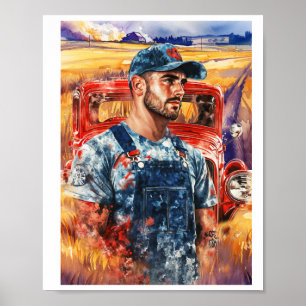 Poster Merci à ceux qui ont aidé à construire l'Amérique 