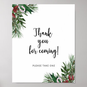 Poster Merci à feuillage persistant à venir