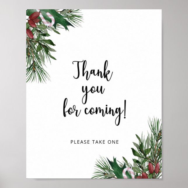 Poster Merci à feuillage persistant à venir (Devant)