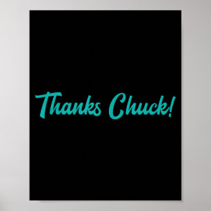 Poster Merci Chuck Hommes Femmes 