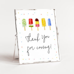 Poster Merci de Baby shower populaire pour venir