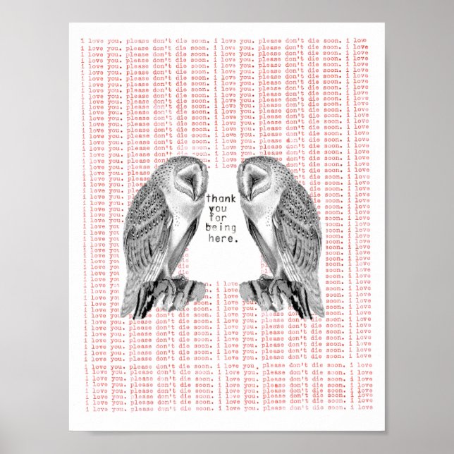 Poster merci d'être ici (Devant)