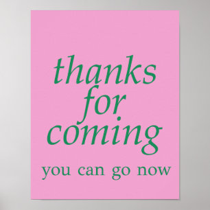 Poster Merci d'être venu