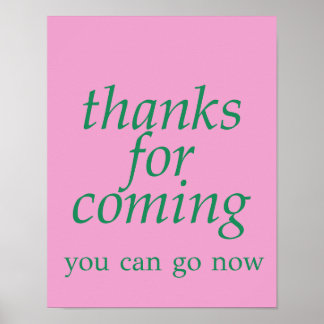 Poster Merci d'être venu