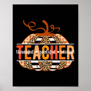 Poster Merci Gratuit Professeur Merci Thanksgiving Tea