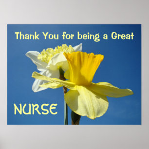 Poster Merci Great Nurse Art imprime la semaine des infir