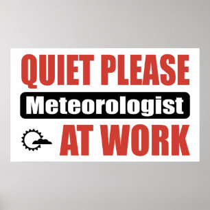Poster Merci Météorologue Au Travail
