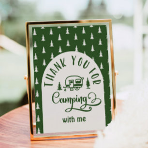 Poster Merci pour camper avec moi Happy Camper
