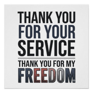 Poster Merci pour ma liberté Patriotique Vétéran Chemise_