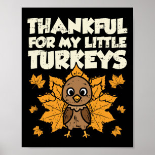 Poster Merci Pour Mes Petites Dindons Thanksgiving Teache