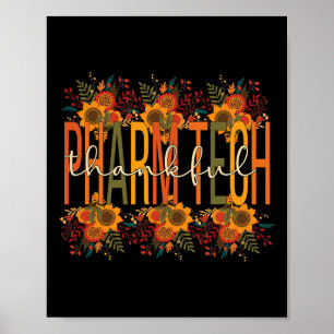 Poster Merci Technologue en pharmacie Thanksgiving Pharma