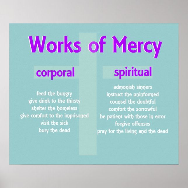 Poster Merciful Works Custom Graphic Art (Vorne)