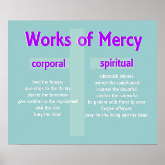 Poster Merciful Works personnalisées art graphique