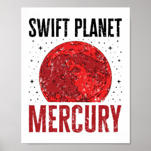 Poster Mercury Planet Nickname Swift Planet Astronomy Sta