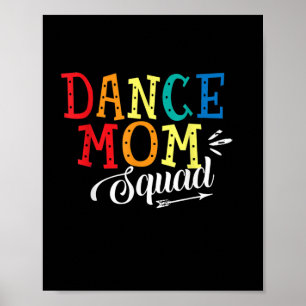 Poster Mère Art Dance Maman Squad Anniversaire