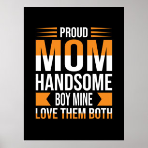 Poster Mère Art Fière Maman Belle Garçon