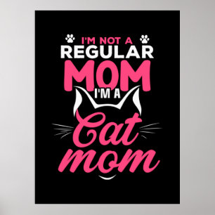 Poster Mère Art Je Suis Chat Maman
