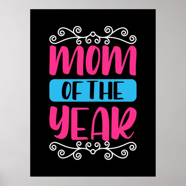 Poster Mère Art Maman De L'Année (Devant)