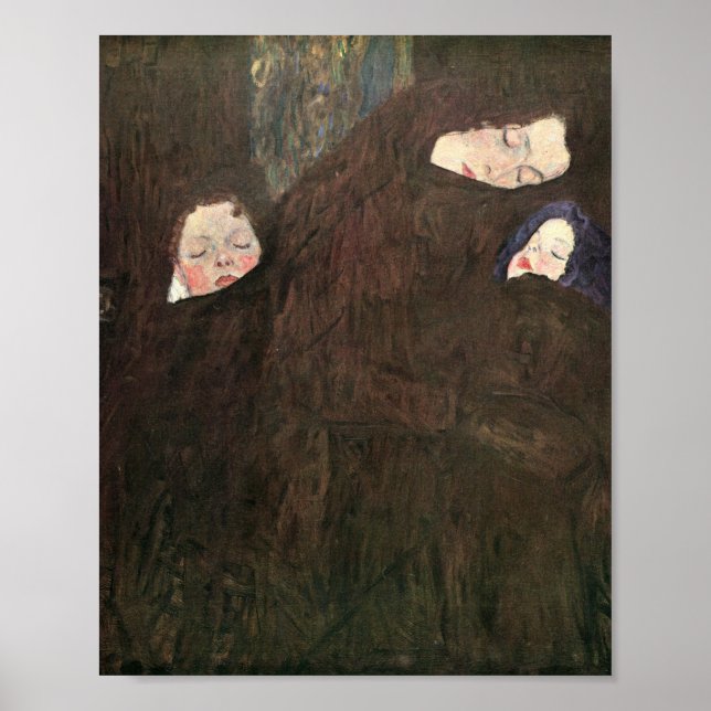Poster Mère Avec Enfants - Gustav Klimt (Devant)