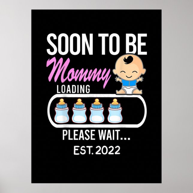 Poster Mère cadeau | Bientôt Être Maman 2022 (Devant)