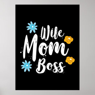 Poster Mère Cadeau Femme Maman Patron