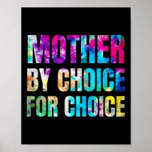 Poster Mère Colorée Par Choix Pour Choix Feministe Droit