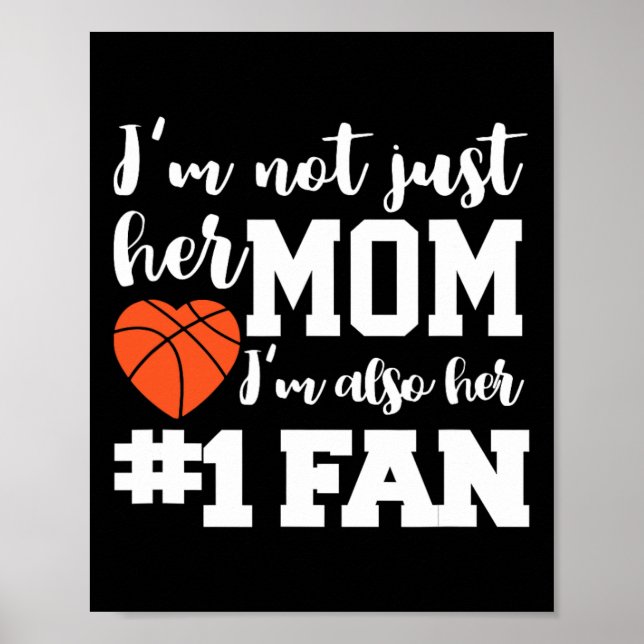Poster Mère de basket-ball Numéro Un Ventilateur Basket M (Devant)