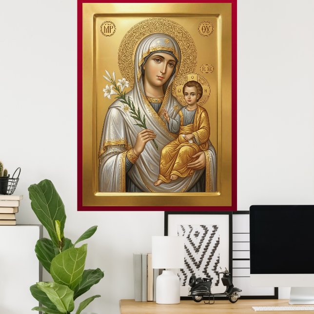 Poster Mère de Dieu (Bureau à domicile)