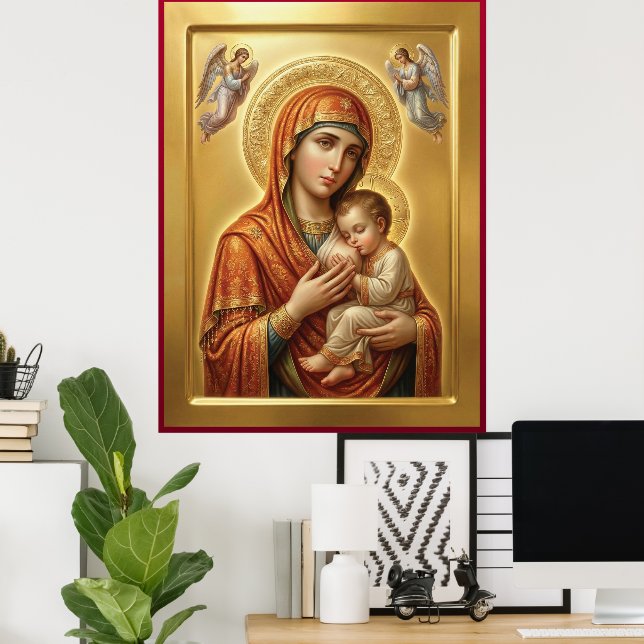 Poster Mère de Dieu (Bureau à domicile)