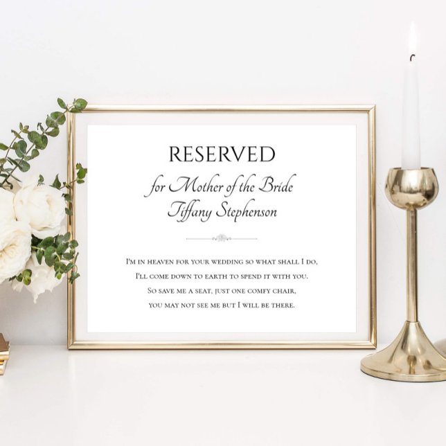 Poster Mère de la mariée Je suis au paradis pour ton Mari (Créateur téléchargé)