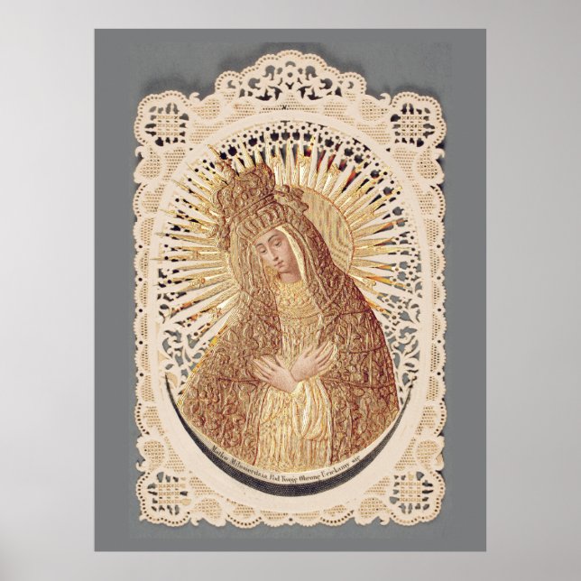 Poster Mère de la Miséricorde Madonna dans la prière ...  (Devant)