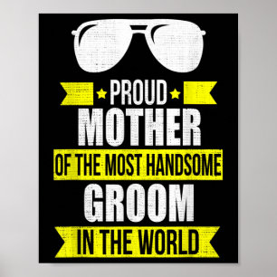 Poster Mère Du Beau Mariage Groom Bridegroom