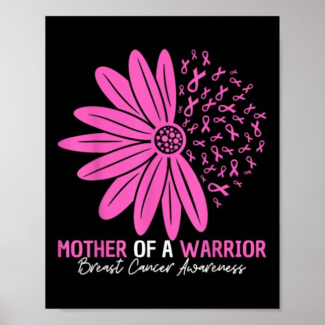 Poster Mère D'Un Guerrier Fleur De Sensibilisation Au Can (Devant)